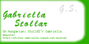 gabriella stollar business card